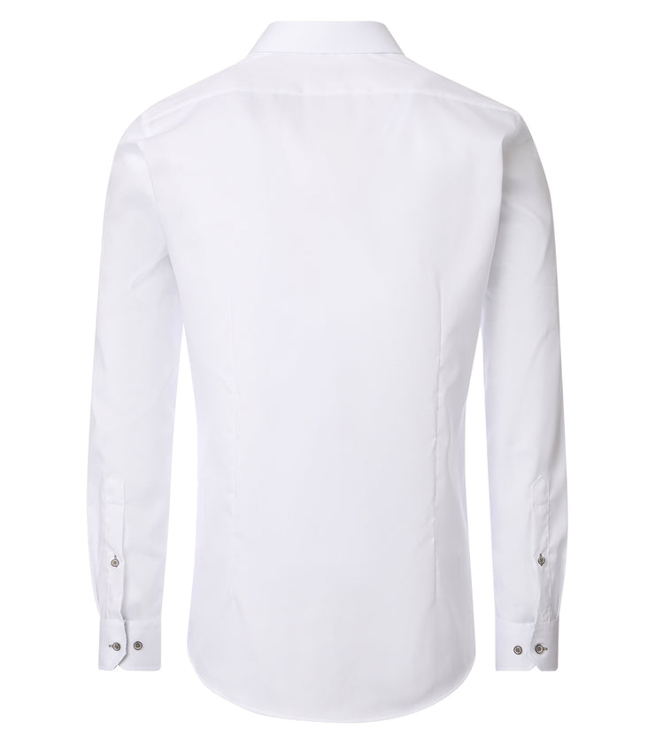 Venti – Body Fit – White – Twill Business Shirt