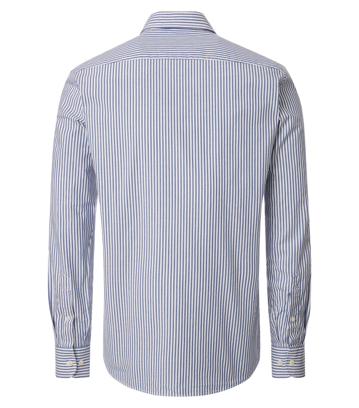 Casa Moda – Casual Fit – Blue – Striped Oxford Shirt