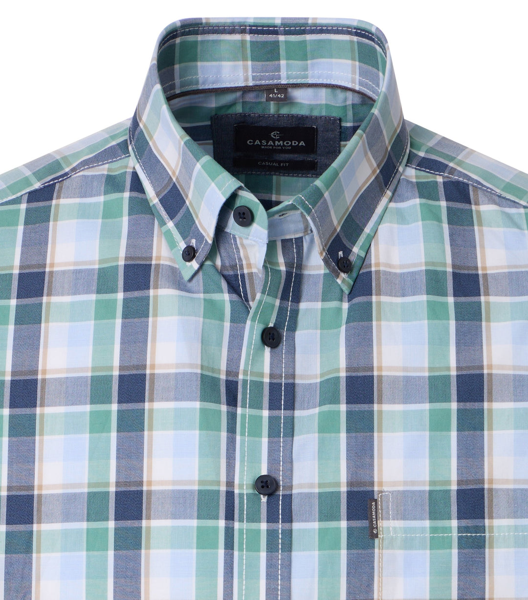 CASAMODA – Casual Fit – Printed Poplin Shirt