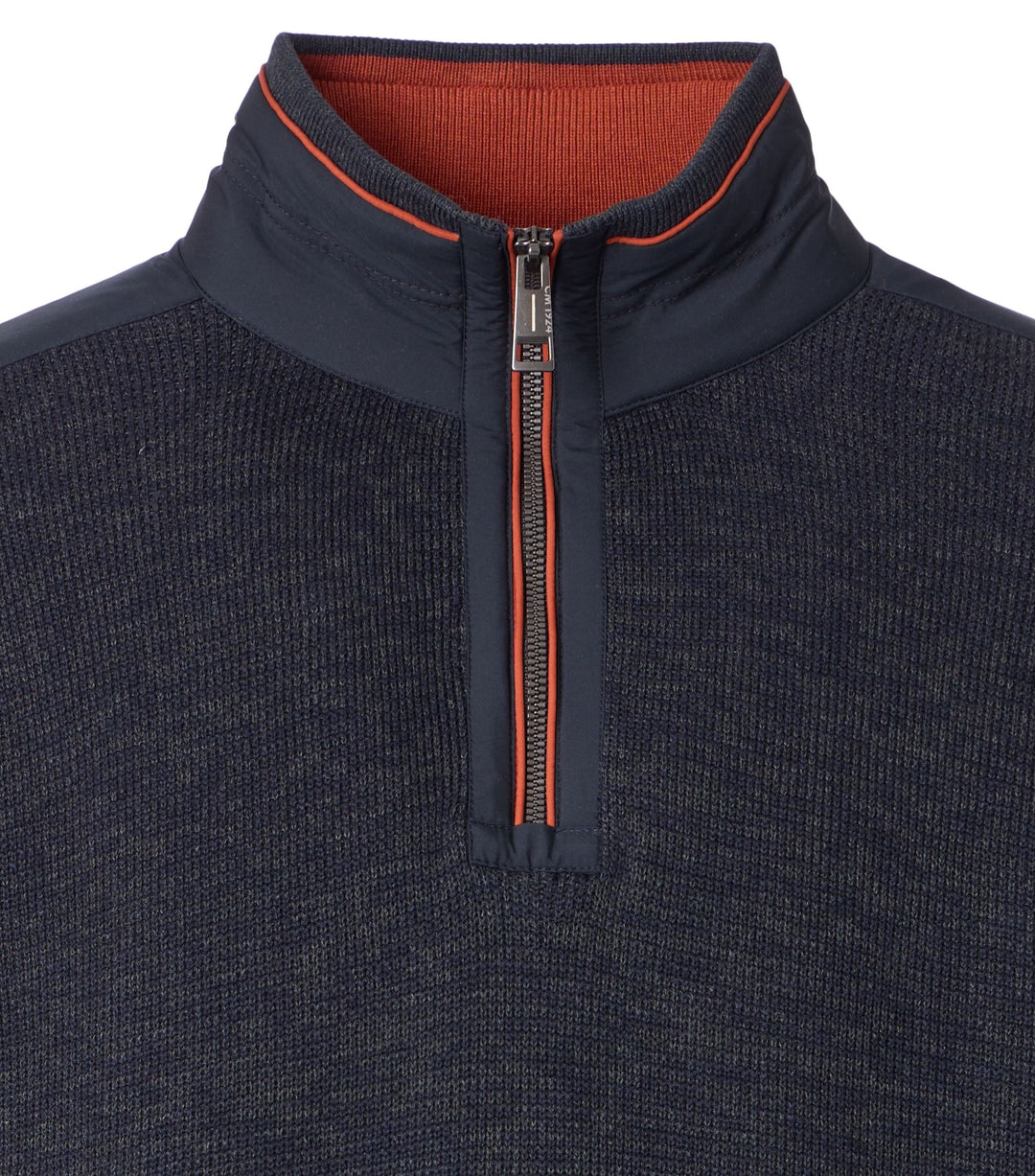 Casa Moda – Troyer – Regular Fit – Sky Captain – Half-Zip Cotton Sweater