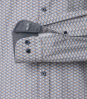 Casa Moda – Casual Fit – Green Milieu Print – Cotton Poplin Shirt