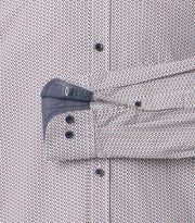 Casa Moda – Casual Fit – Chiseled Stone (Grey) – Printed Poplin Shirt
