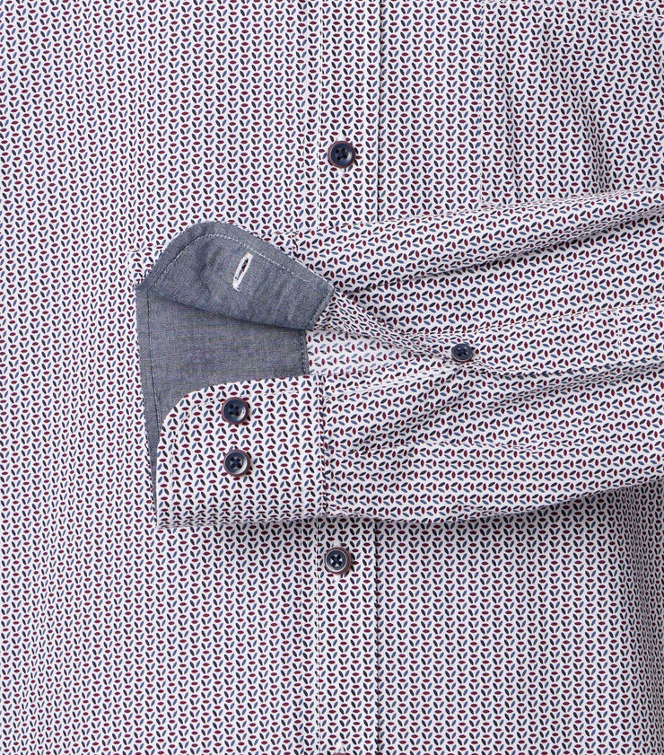 Casa Moda – Casual Fit – Printed Poplin Shirt