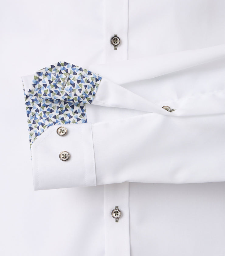 Venti – Body Fit – White – Twill Business Shirt