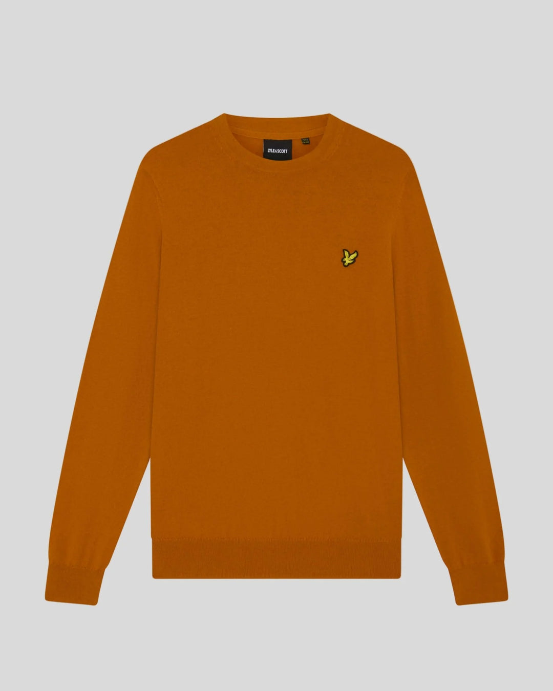 Cotton Merino Crew Neck Jumper – Broad Orange
