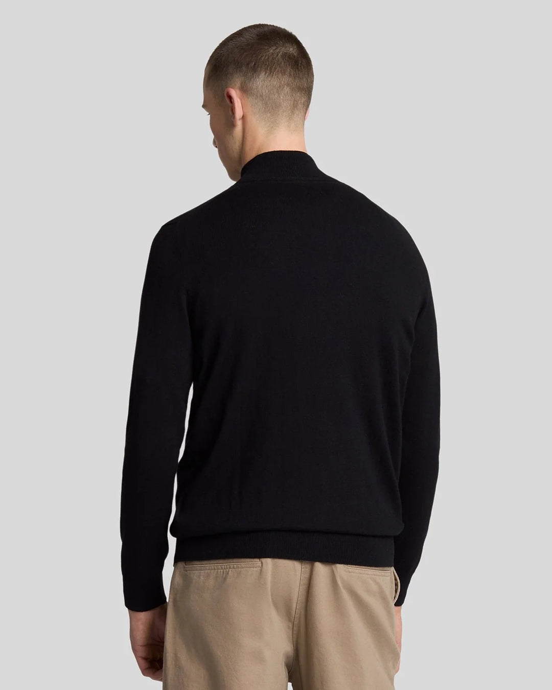Cotton Merino Quarter Zip Jumper
