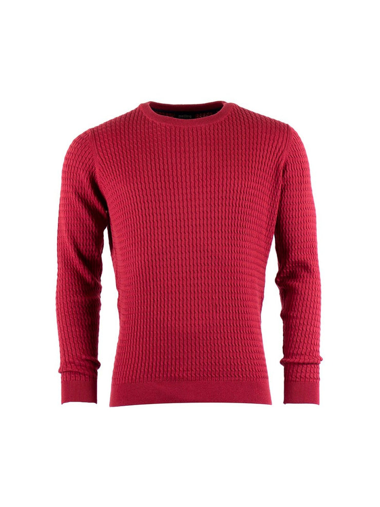 Pre End Cable Knit Jumper Biking Red