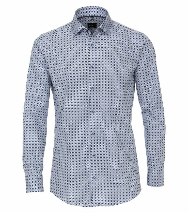 Venti Modern Fit Shirt Blue