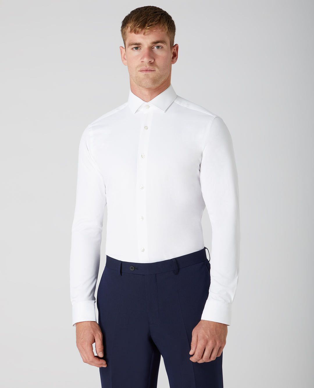 Remus Uomo – Slim Fit – White/Navy/Pink/Black/Blue – Rome Long Sleeve Formal Shirt