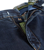 Meyer Trousers Dark Blue / Camel