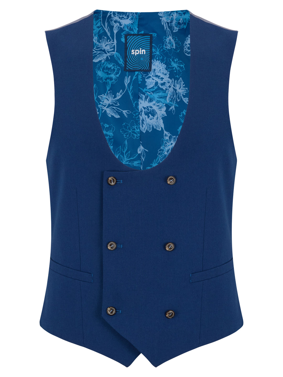 Spin Slim Mix&amp;Match Waistcoat Blue
