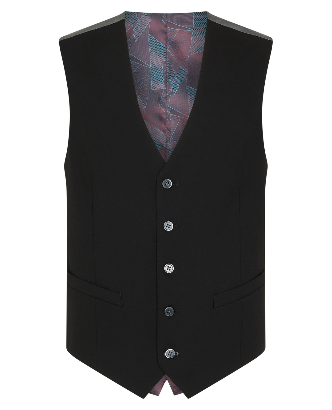 Remus Uomo – Tapered Fit – Palucci - Black - Mix &amp; Match Waistcoat