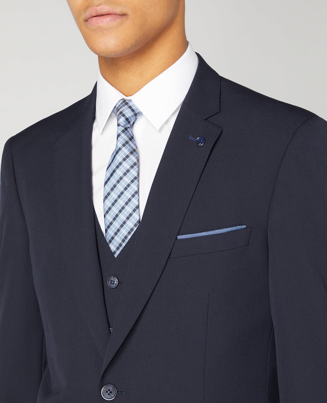 Remus Uomo – Tapered Fit – Palucci - Navy - Mix &amp; Match Waistcoat