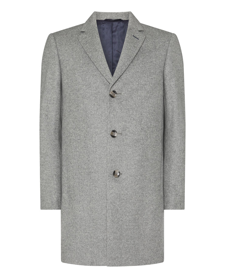 Remus Uomo Overcoat Light Grey