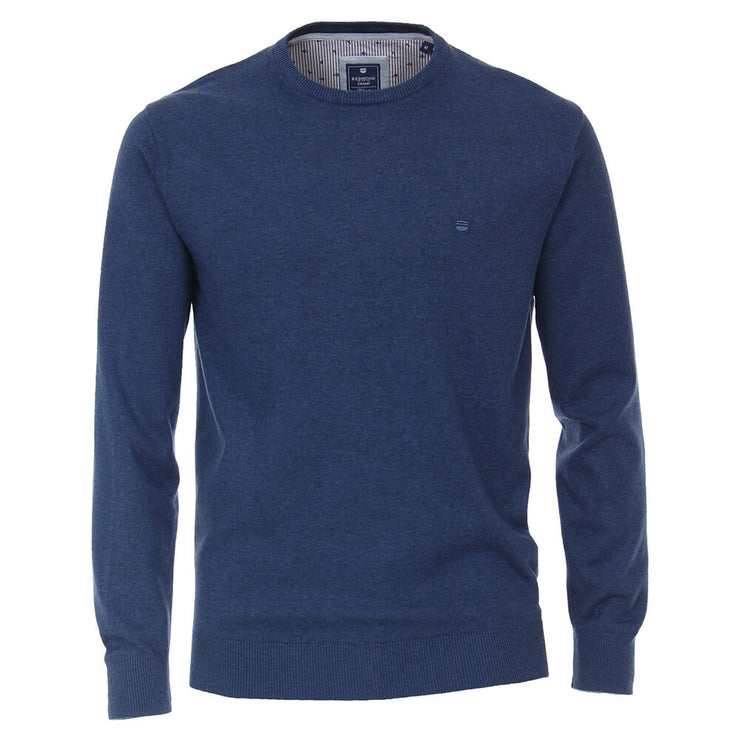 Redmond Regular Fit O Neck Jumper Blue