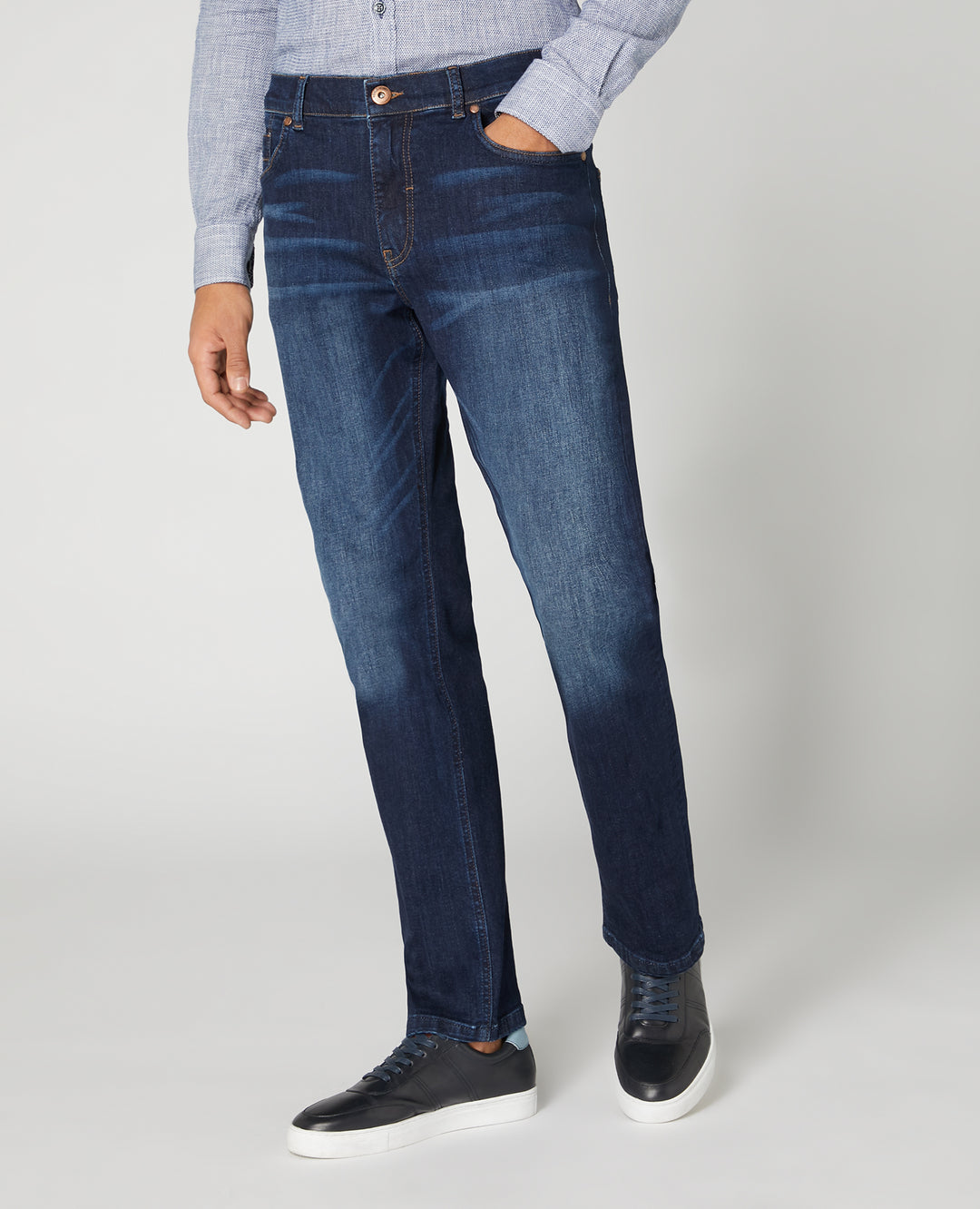 Remus Uomo – Straight Leg – Navy – Rogan Power Stretch Jeans