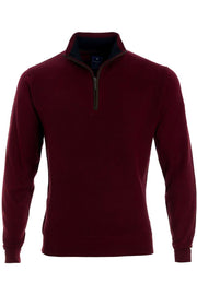 Redmond Regular Fit 1/2 Zip Sweatshirt Dark Red