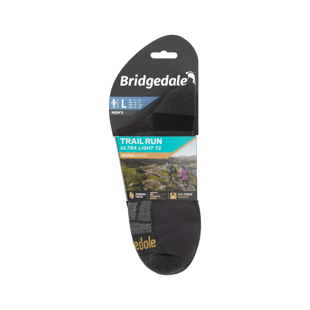 Bridgedale Ultra Light Merino Sport 3/4 Gunmetal