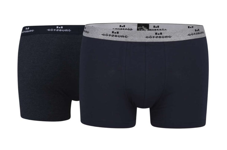 Götzburg Boxer Brief Blue Dark Melange