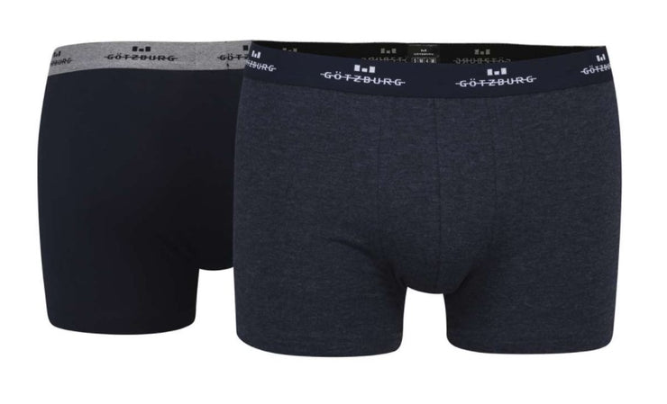 Götzburg Boxer Brief Blue Dark Melange