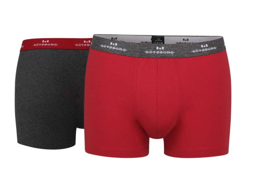Götzburg Boxer Brief Red Dark Melange