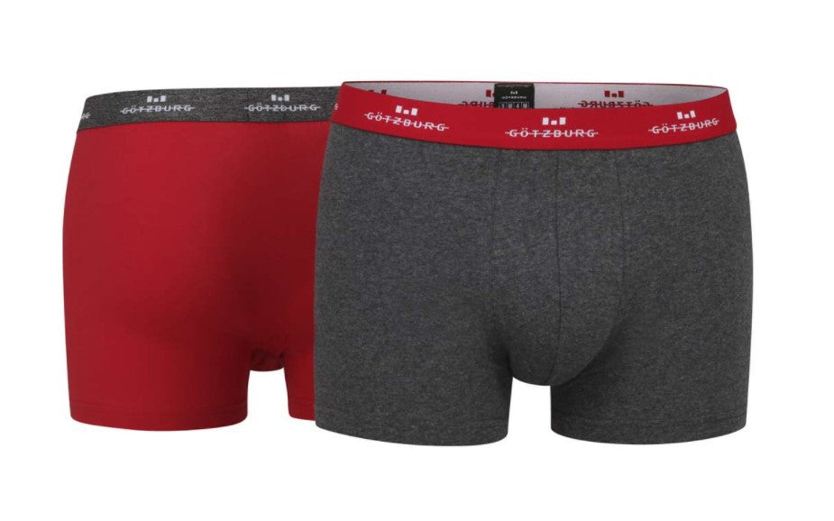 Götzburg Boxer Brief Red Dark Melange