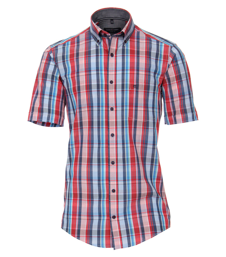 Casa Moda Short Sleeve Shirt Red