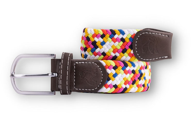 Swole Panda Woven Zig Zag Belt