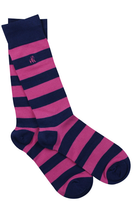 Swole Panda Striped Bamboo Socks