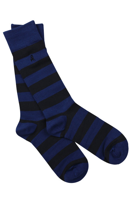 Swole Panda Striped Bamboo Socks