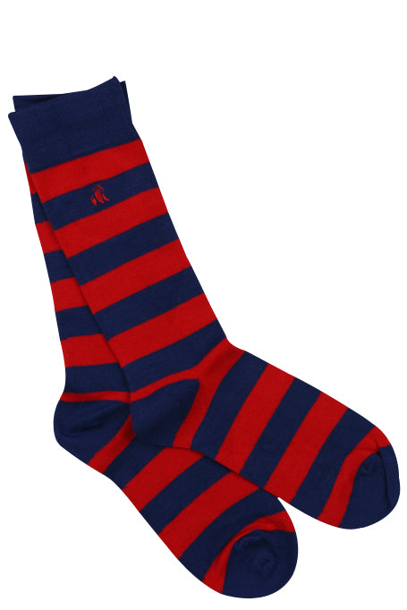 Swole Panda Striped Bamboo Socks