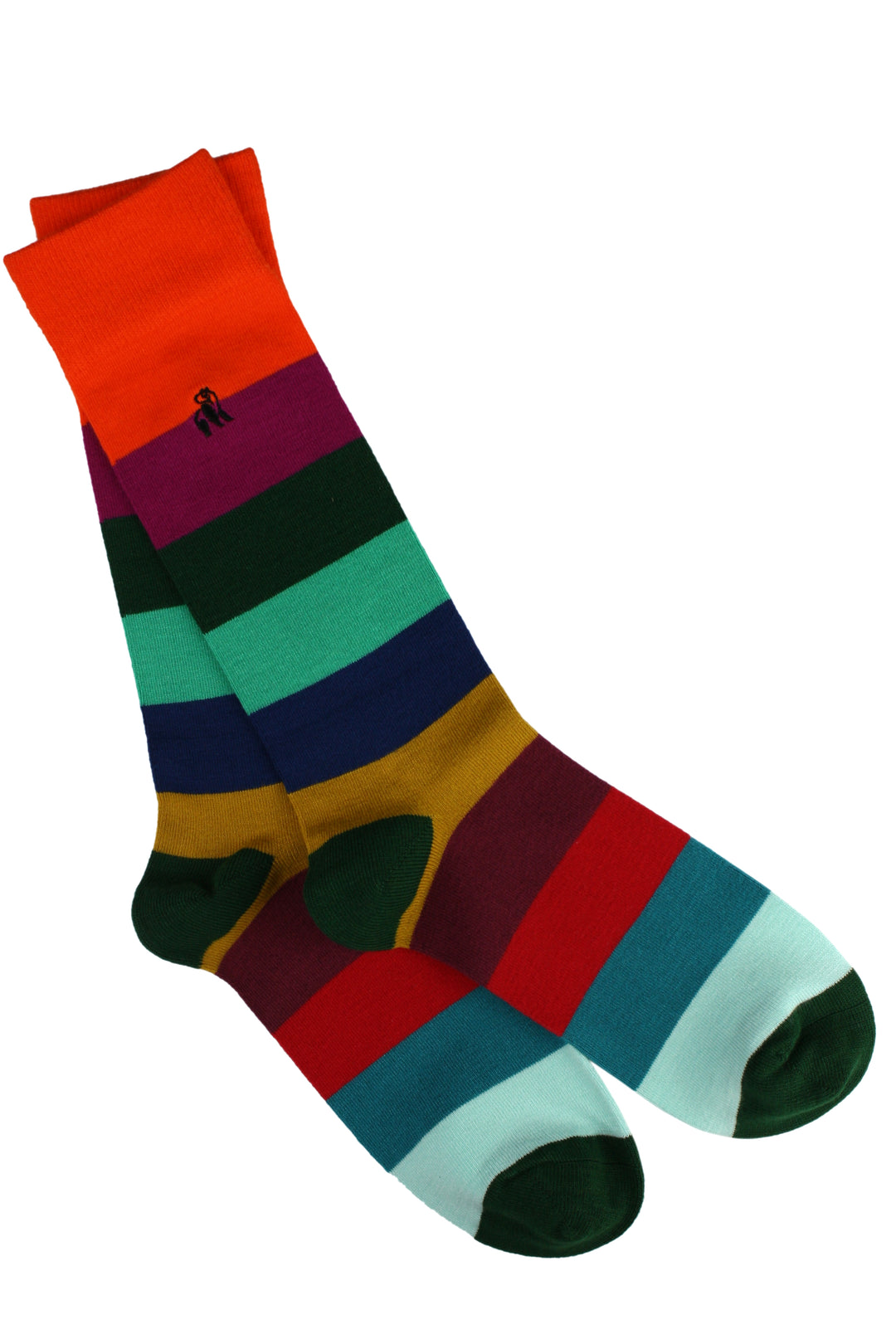 Swole Panda Striped Bamboo Socks