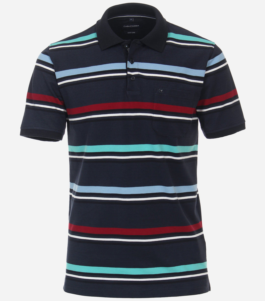 Casa Moda Patterned Polo Shirt