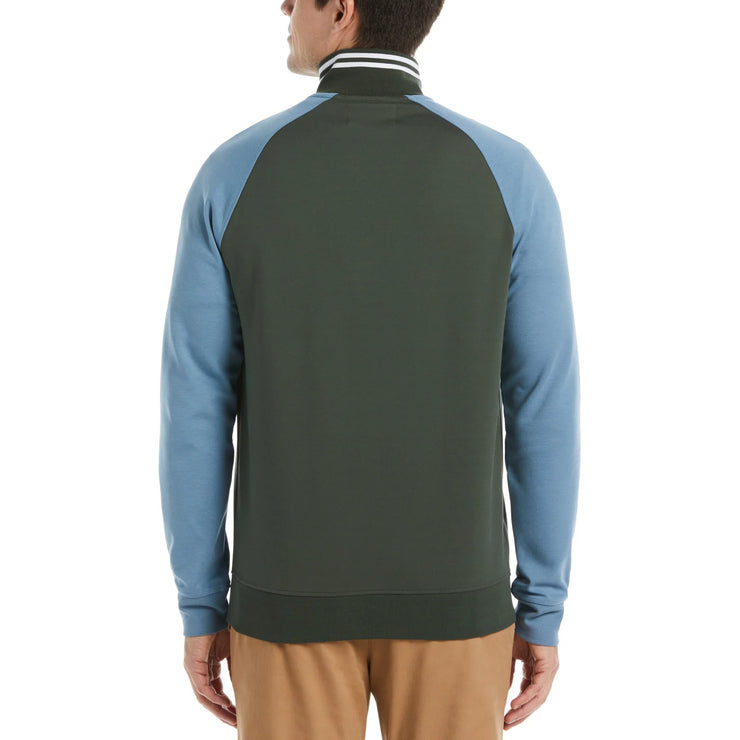 Penguin Colour Block Quarter Zip Sweatshirt