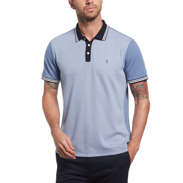 Penguin Tipped Jacquard Front Polo Shirt