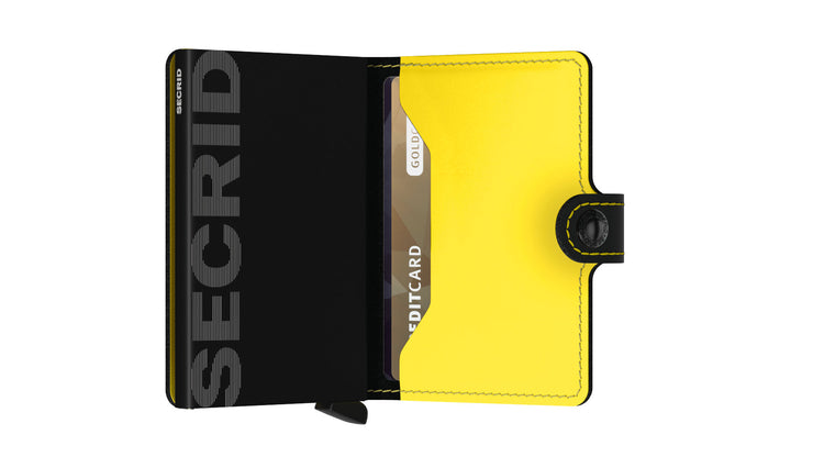 Secrid Miniwallet Matte Black Yellow