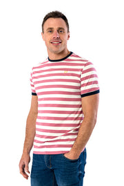 Xv Kings T-Shirt Mauve Stripe